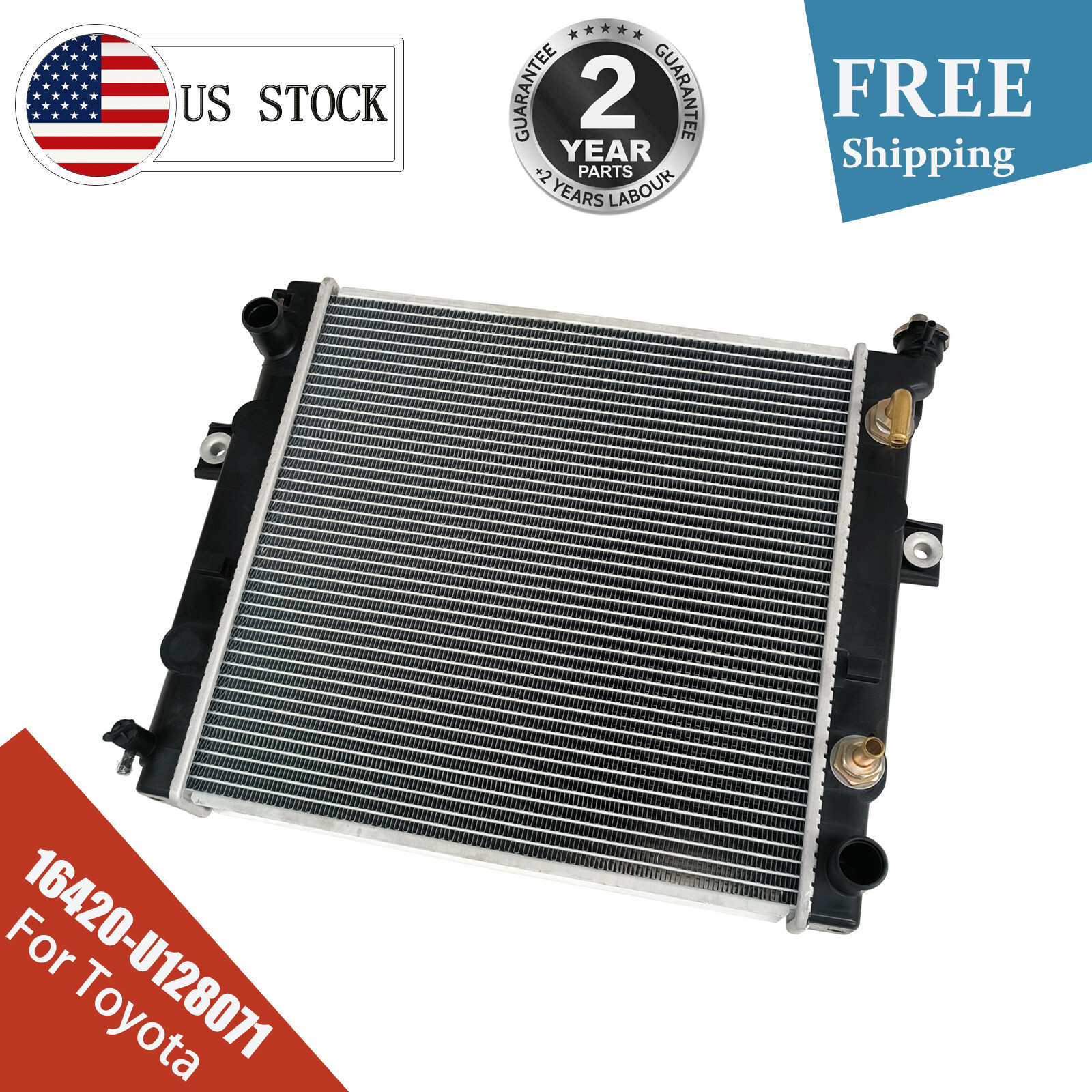 Forklift Radiator for Toyota 16420-U1280-71 16420-U128071 16420U128071 New US
