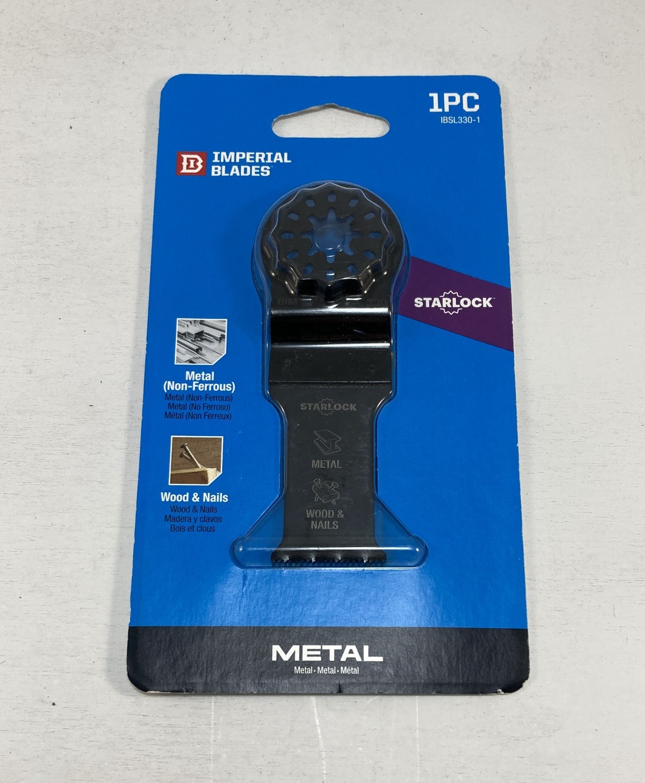 Imperial Blades IBSL330-1 Starlock 1-1/8" Metal Wood Blade 1x Made in Germany
