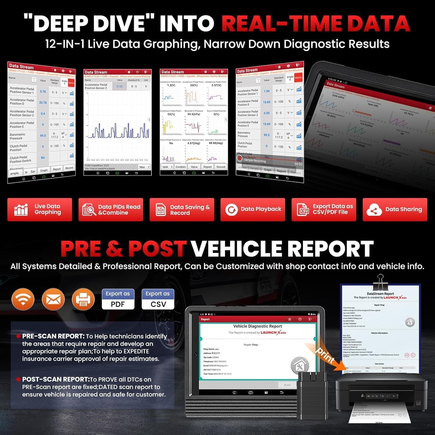 2025 LAUNCH X431 V + V5.0 PRO3S+ Diagnostic Scanner Tool Key Coding Full Systems