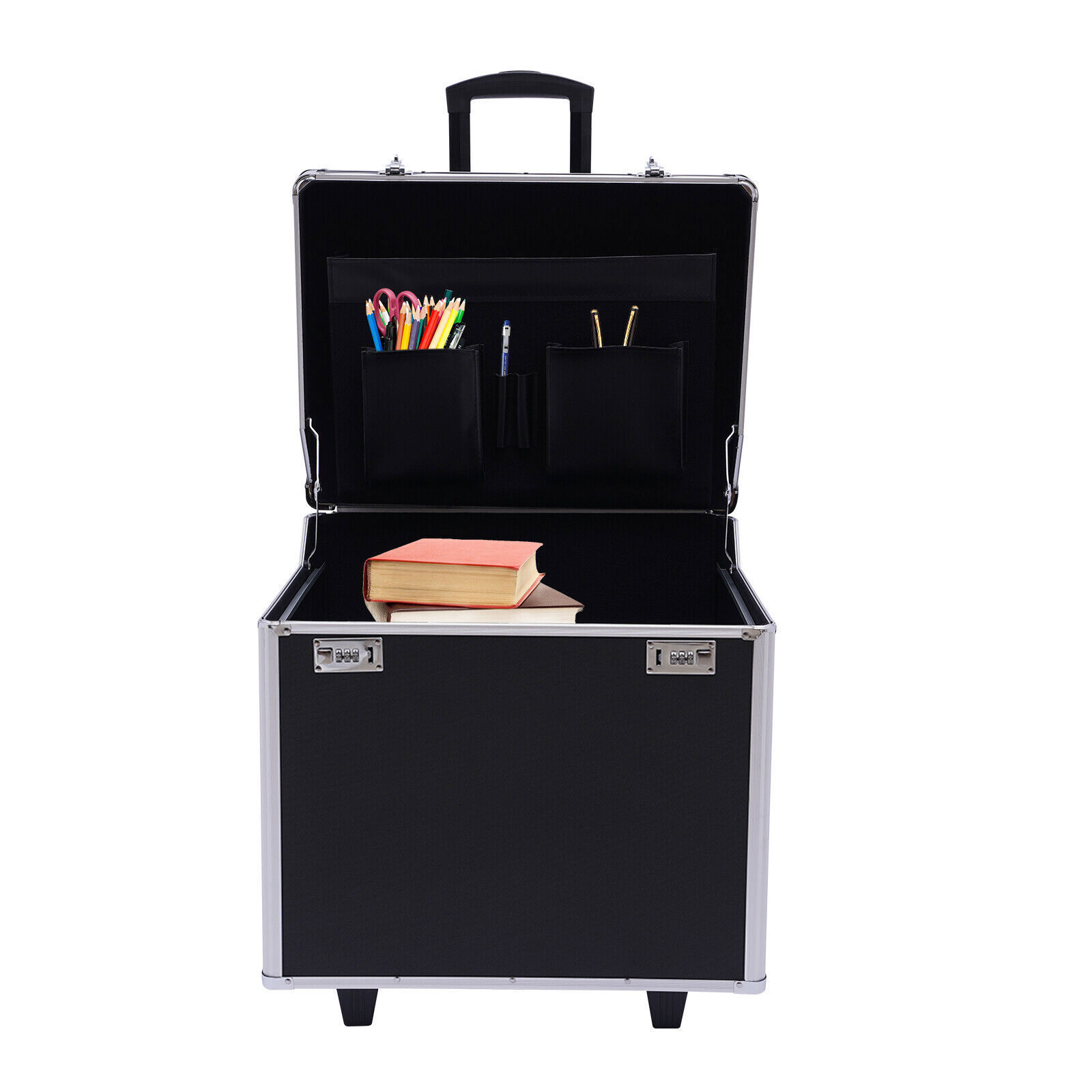 Portable Fireproof Document File Organizer Box Storage Filing Cabinet Safe Box