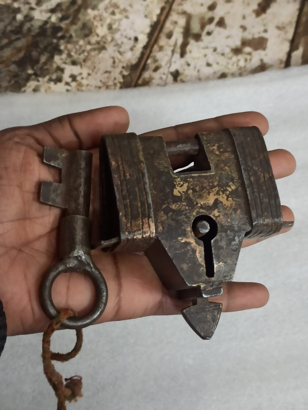 Vintage Iron Handcrafted Unique Shape Solid Heavy Padlocks