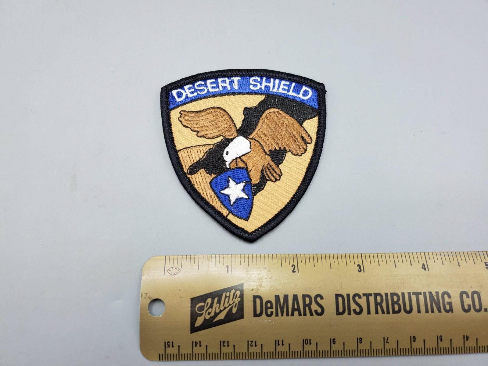Set of 5 1991 Operation Desert Storm & Shield Cloth Patch Badges Eagle