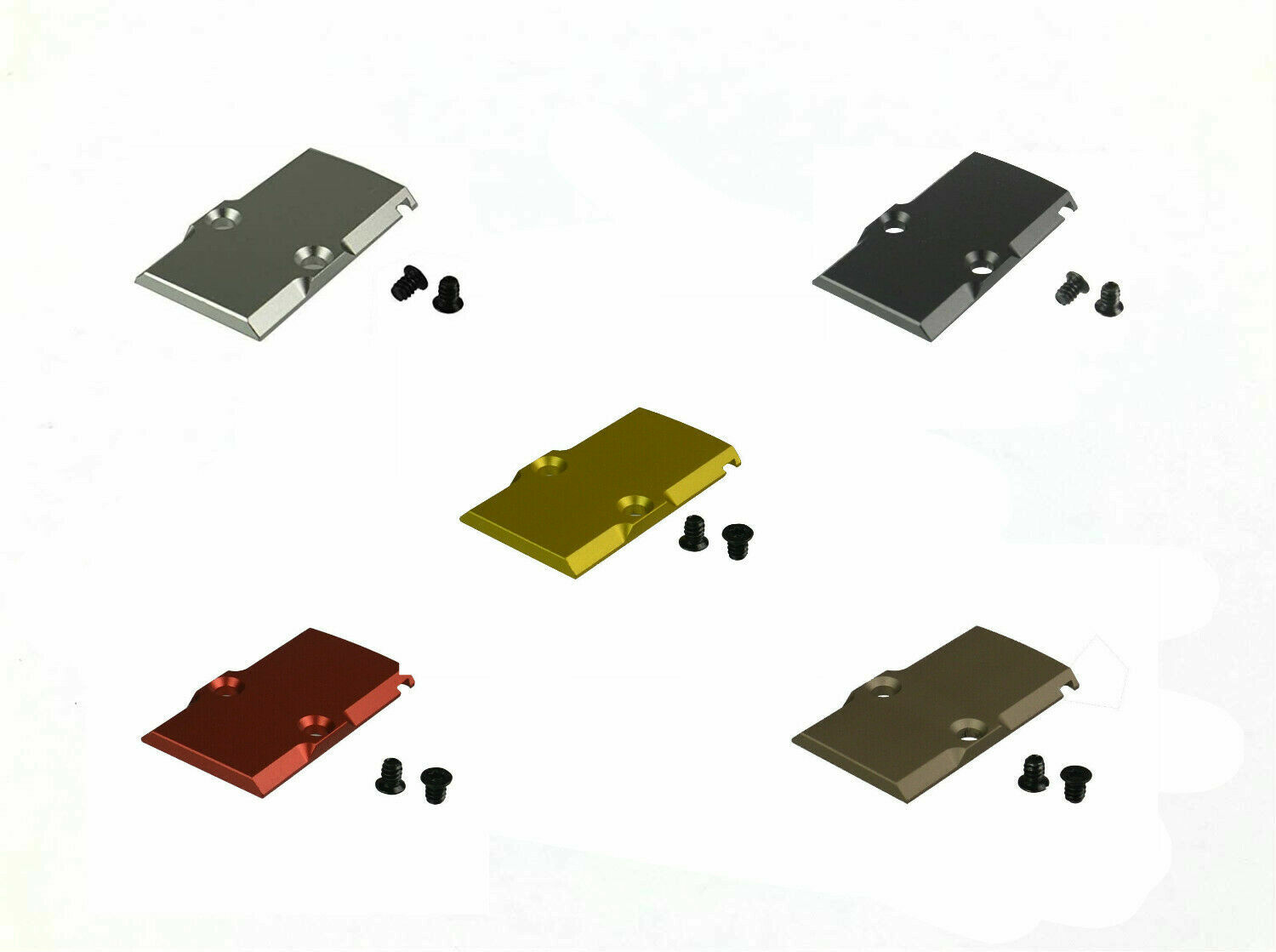 Aluminum RMR Cover Plate For Trijicon Dot GIock 17 19 26 Mounting