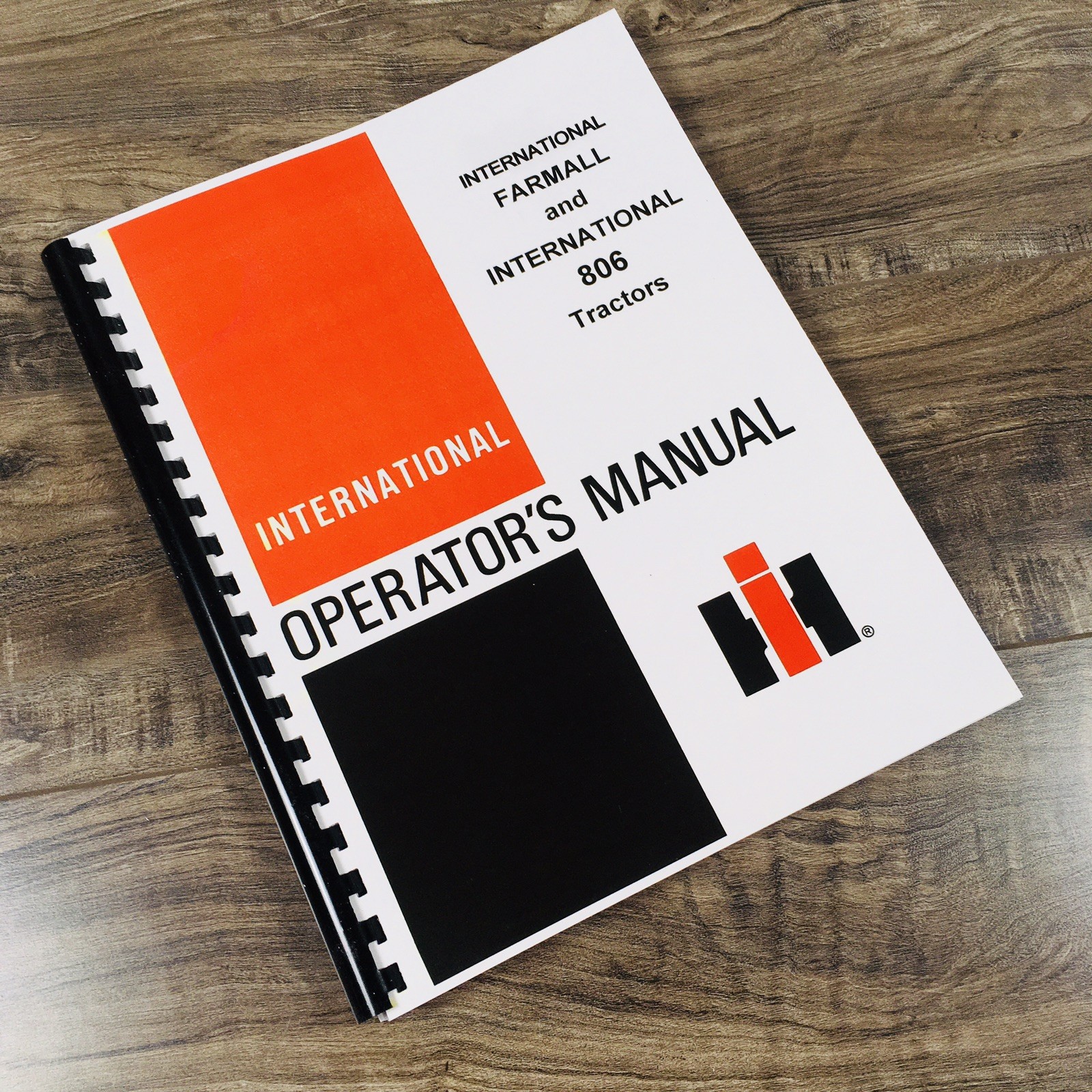 International Farmall 806 Tractor Owners Operators Manual Maintenance Controls