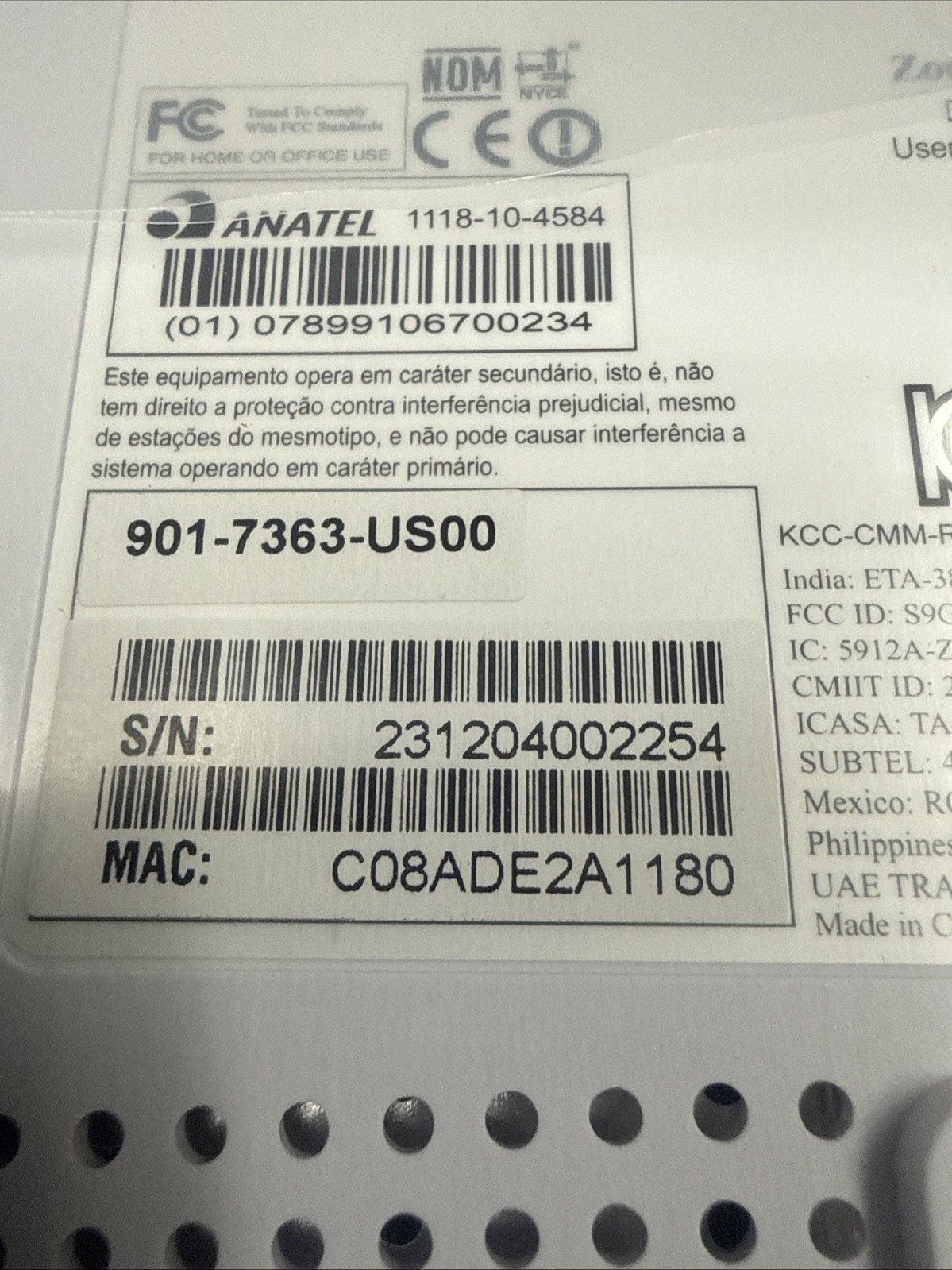 NEW OPEN BOX Ruckus zoneflex 7300 series 901-7363-US00 Access Point