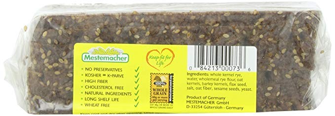 Mestemacher Bread Three Grain, 17.6-Oz