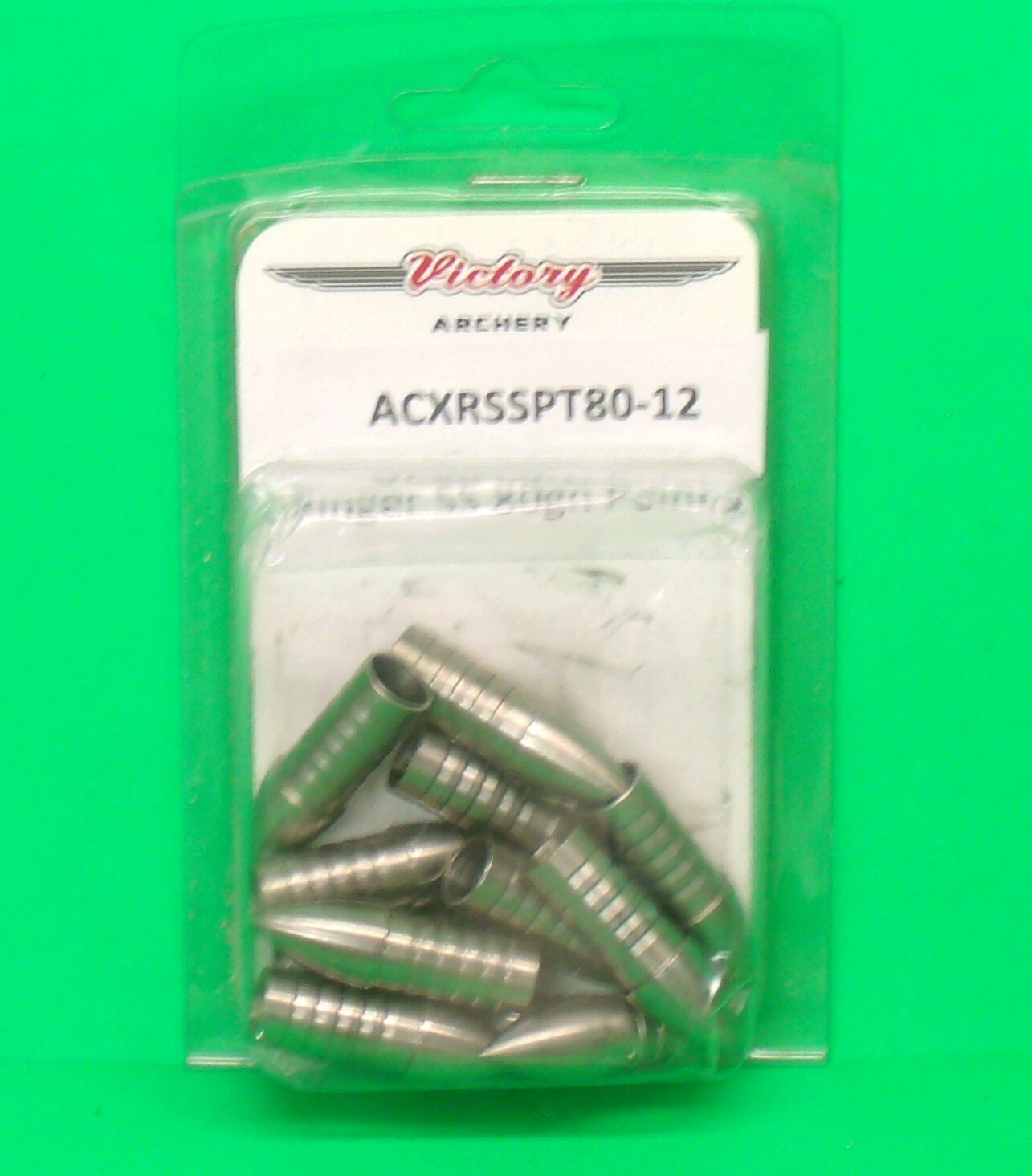 Original Victory Archery X-Ringer 80 gr. Stainless Steel Target Points -New Pack