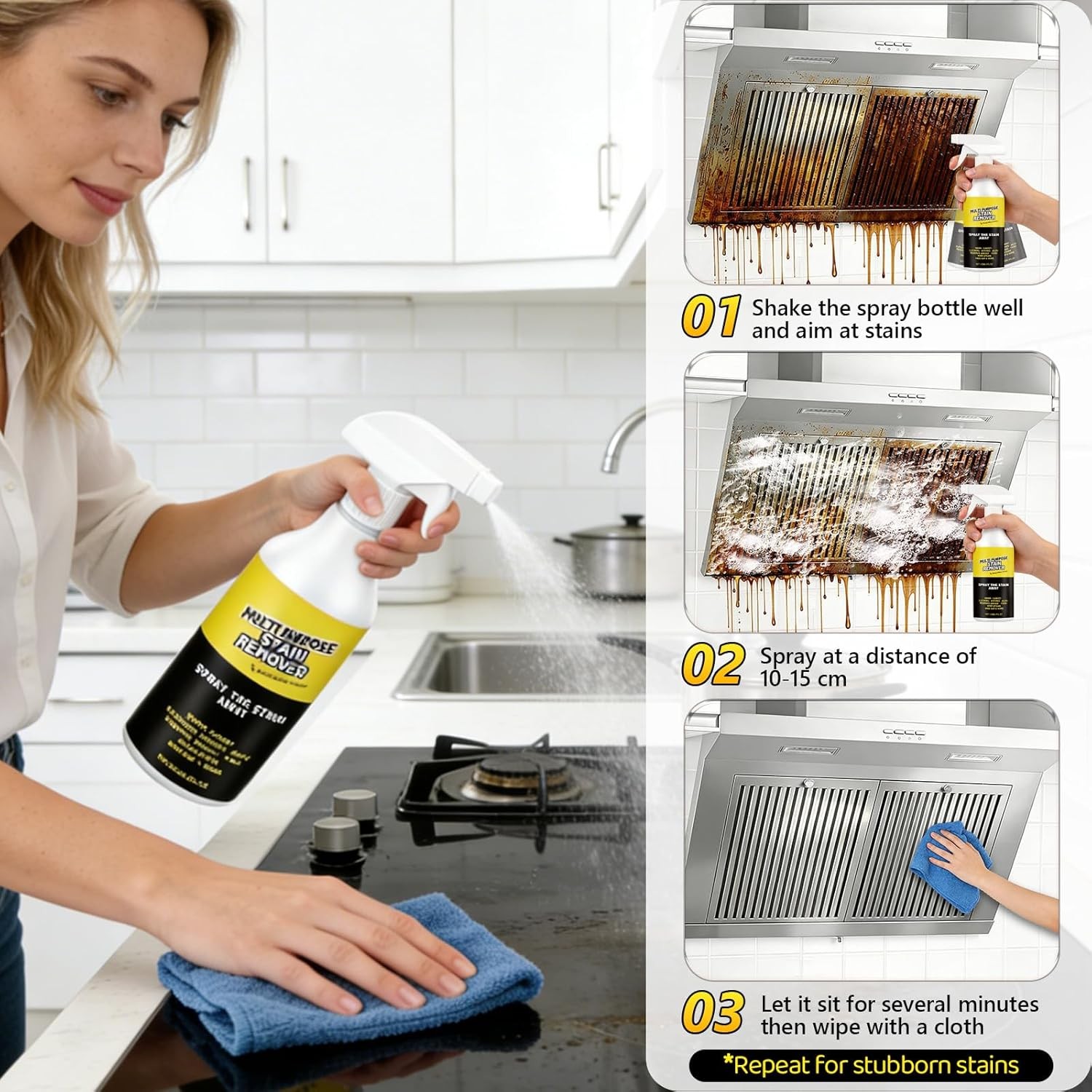 2 Pack Alien Multi Purpose Stain Remover, Foam Cleaner Spray, A Powerful Cleaner
