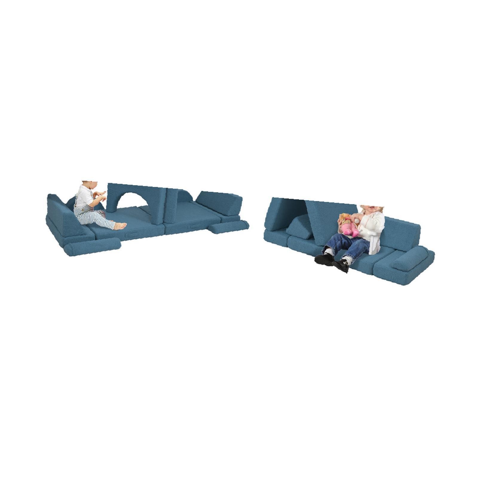 12 Kids Modular Couch, Toddlers Couch Child Sectional Sofa, Playroom Bedroom