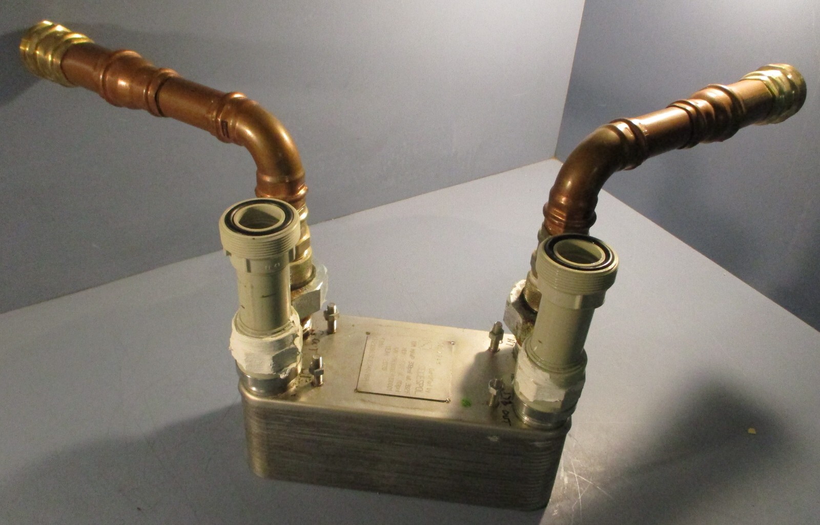AIC LB31-SS-40A-UM Heat Exchanger 435psig Max 0.3 Gal 445 Deg F Max