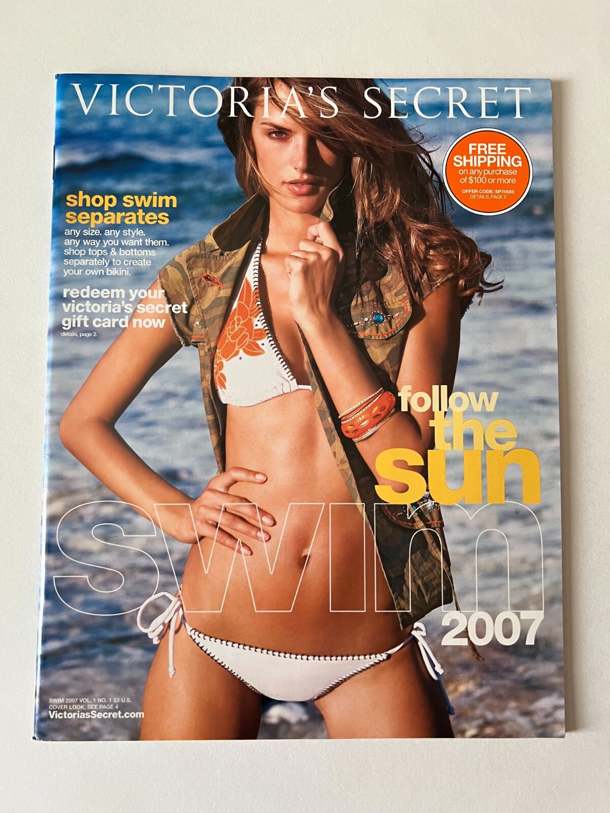 ALESSANDRA AMBROSIO Swim 2007 Vol. 1 No. 1 VICTORIA'S SECRET CATALOG