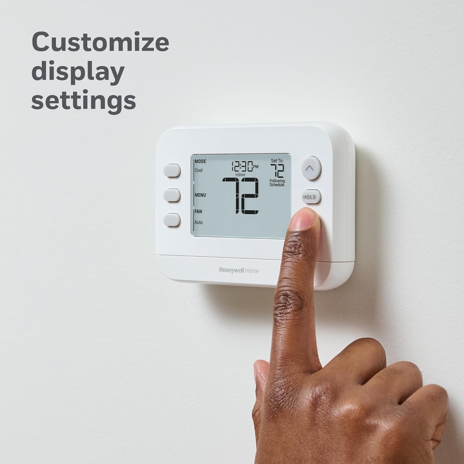 New! Programmable Thermostat, Single-Stage, 1 Heat/1 White