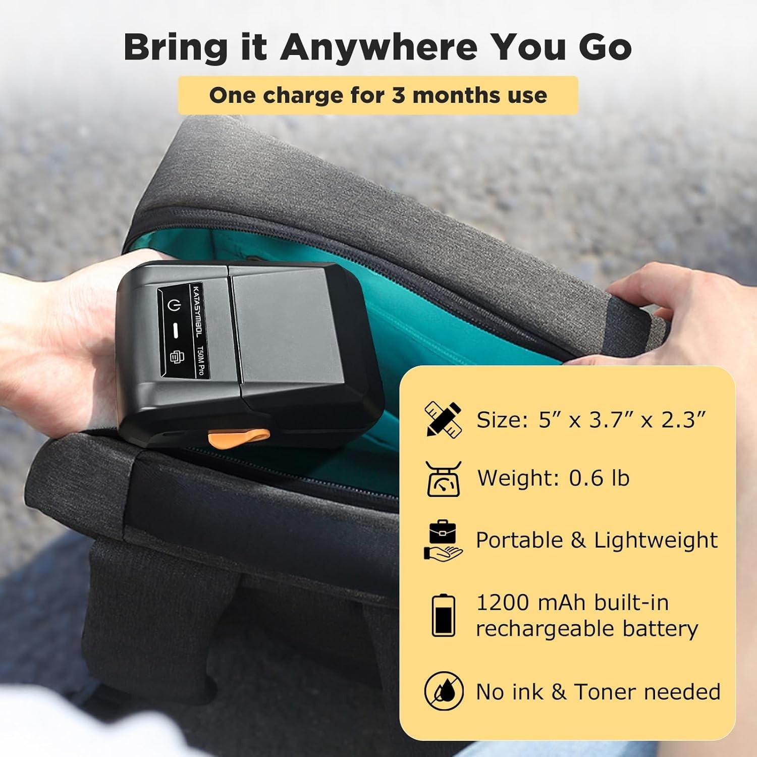 Portable Bluetooth Label Maker with Enhanced Image Quality and Waterproof Labels