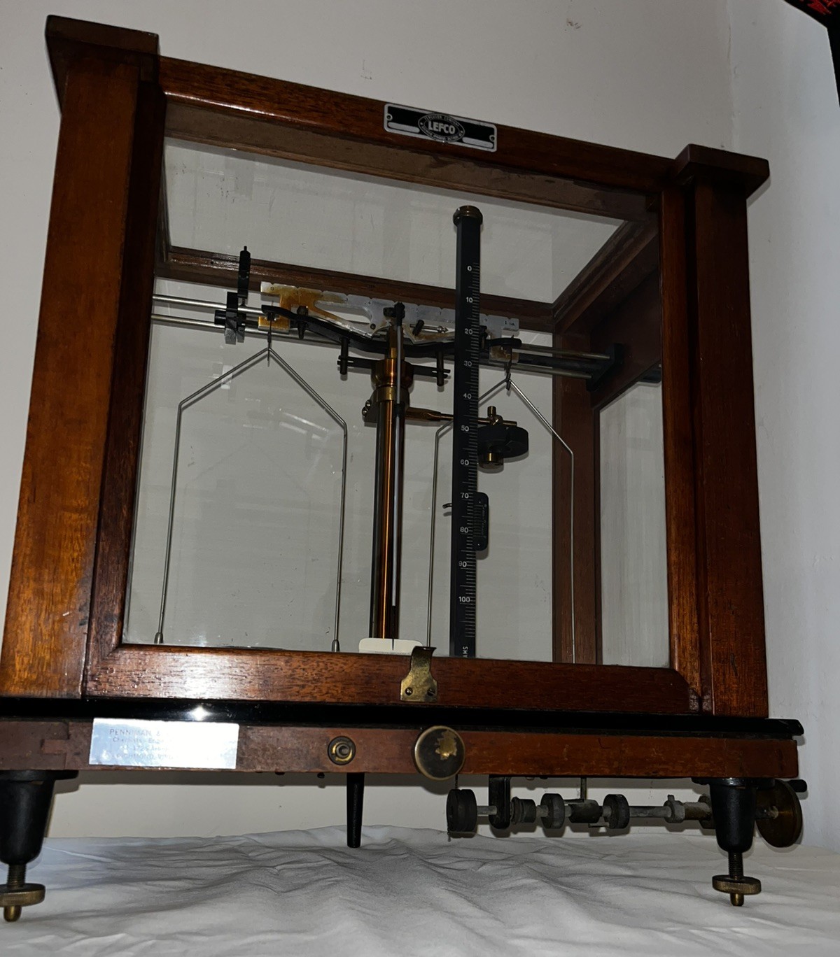 Antique Seederer-Kohlbusch Scientific Balance Scale.