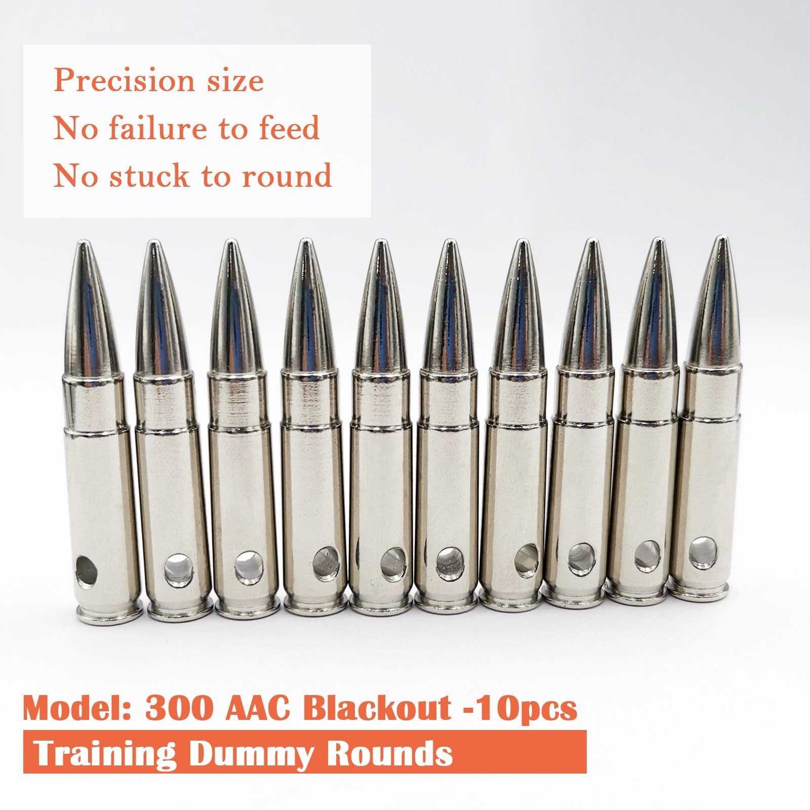 Steel Safety Practice Rounds - Action Trainer Dummy Round for Dry Fire Training