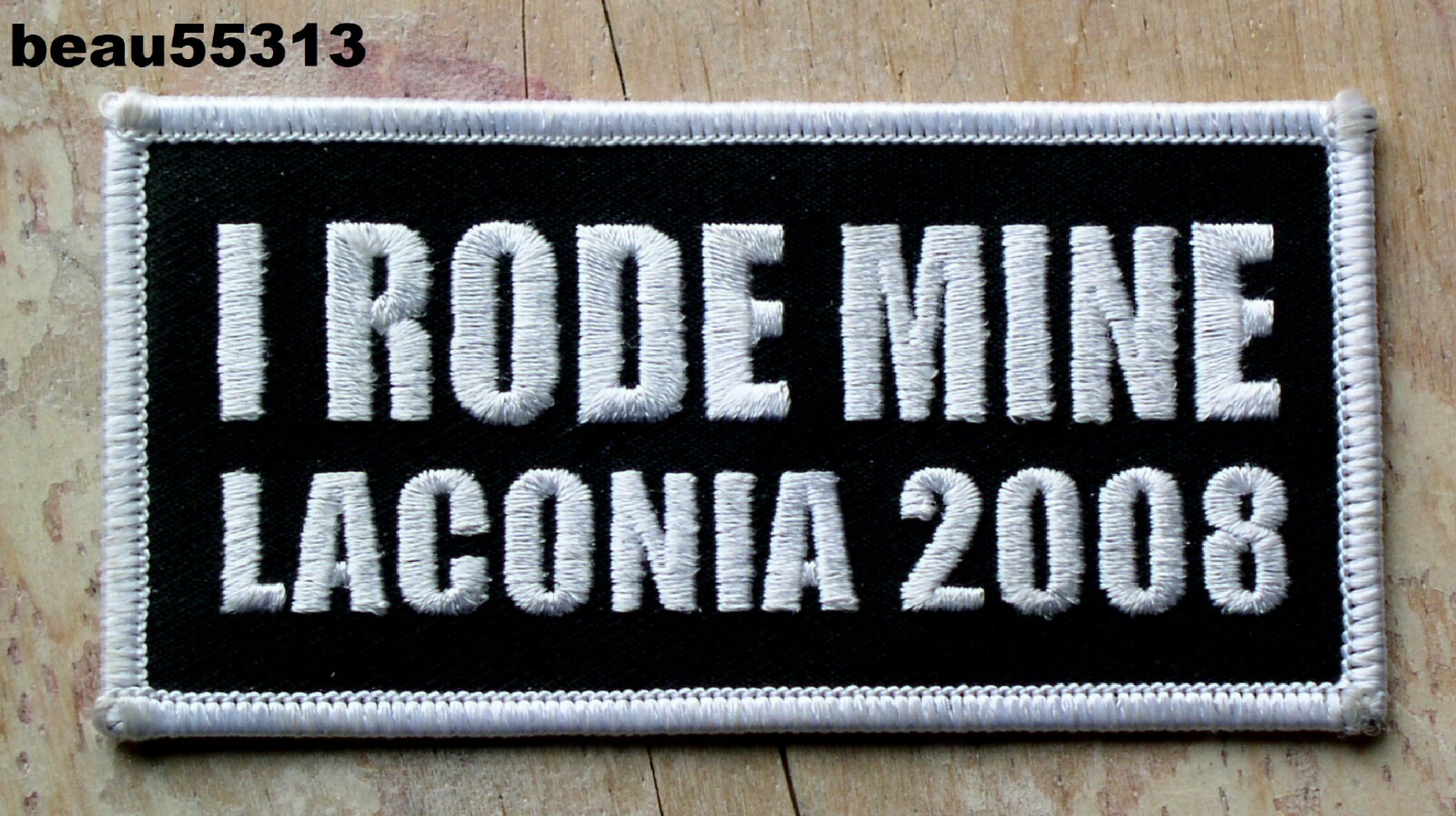 ⭐2008 LACONIA "I RODE MINE" HARLEY BIKE RALLY VEST JACKET PATCH