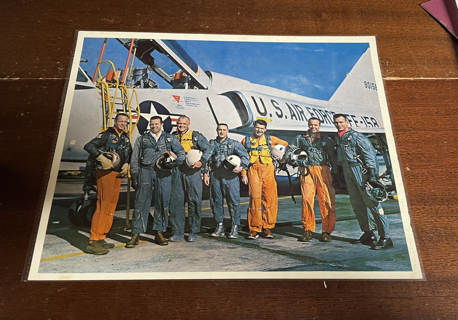 Vintage NASA Photograph - The Mercury 7 Grissom Slayton More 8x10