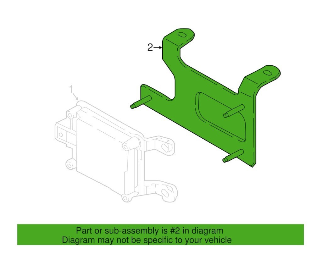 NEW 2018-2025 Nissan Leaf Distance Sensor Mount Bracket 28452-5SA0C Genuine OEM