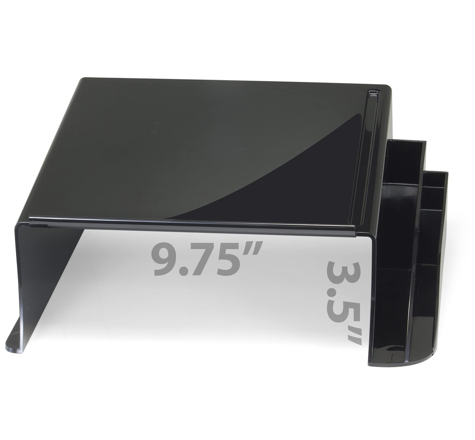 21522 Black Plastic Telephone Stand Laptop Stand Computer Riser for Desk