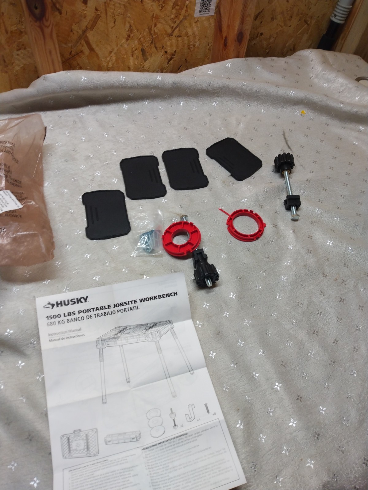 Parts Pices Hardware Only HUSKY For Portable Jobsite Workbench ((Parts Pieces))