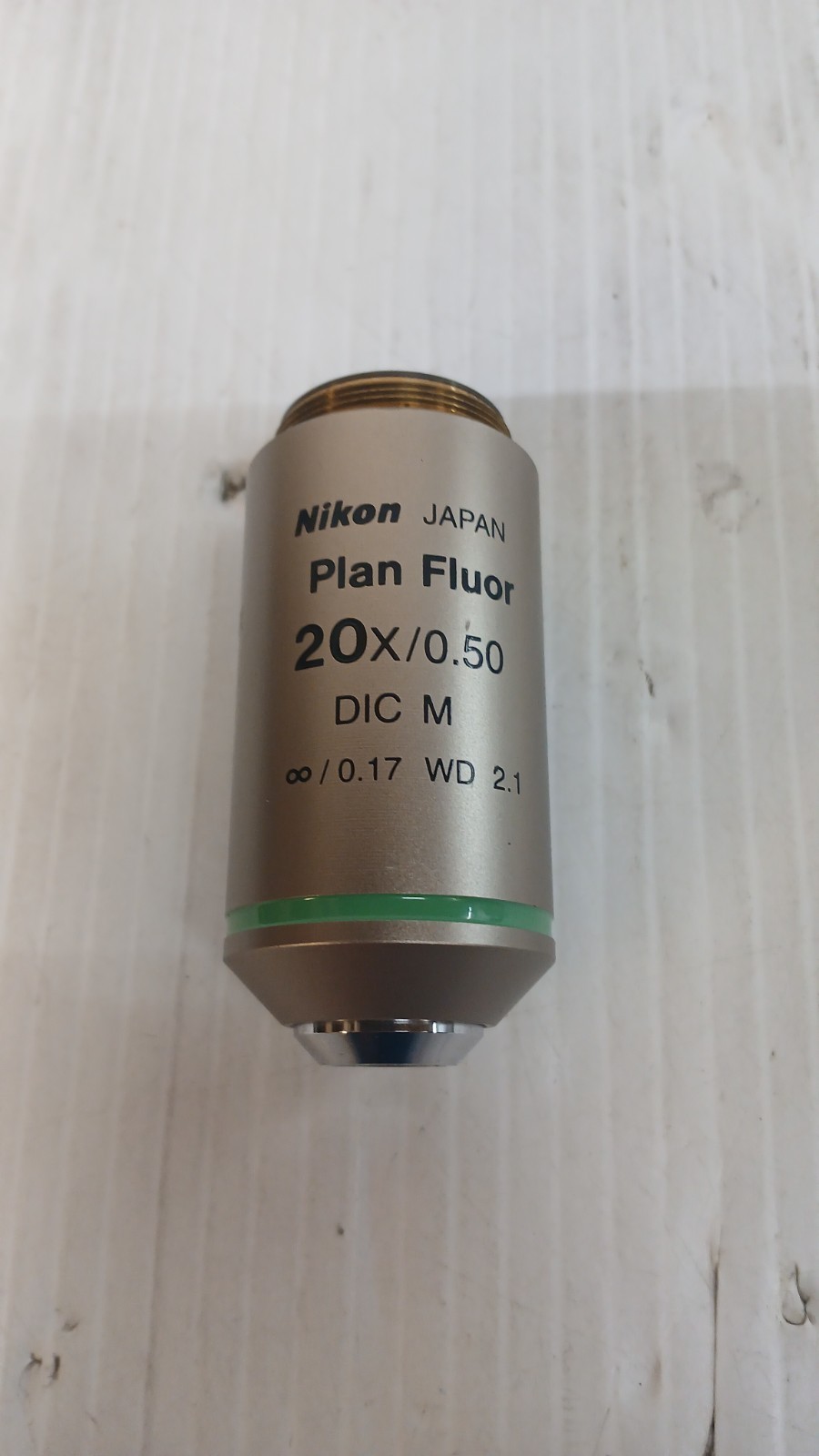 Nikon Plan Fluor 20X/0.50 DIC M ∞/0.17 WD 2.1 Microscope Objective Lens *READ*