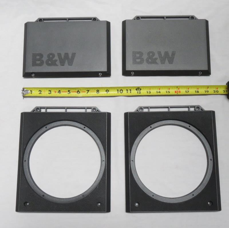 One Pair Each Bowers & Wilkins B&W DM620 Name Plate Grille & Bottom Grille