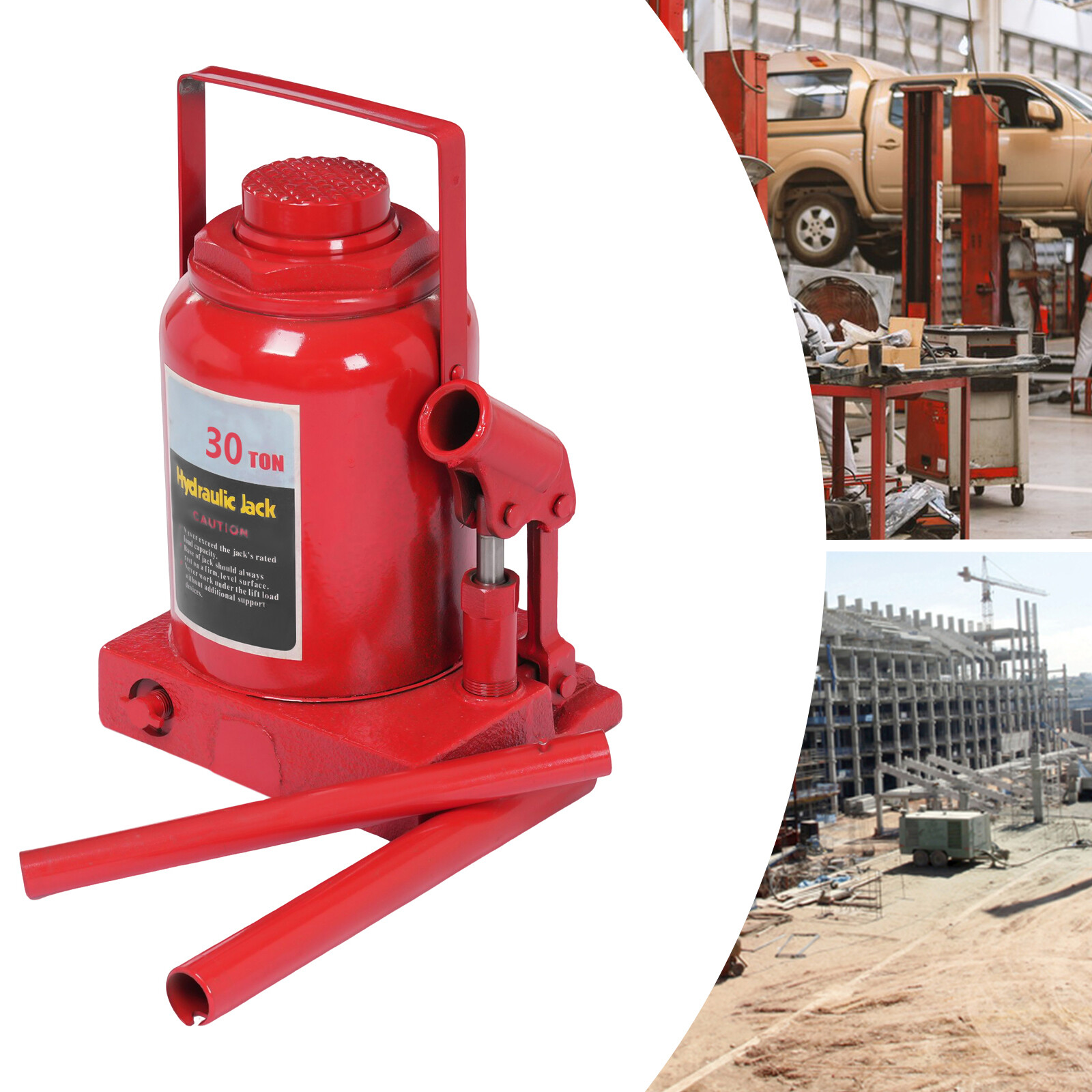 30Ton Hydraulic Bottle Jack 66138lb Lift HEAVY DUTY Automotive New FREE SHIPPING
