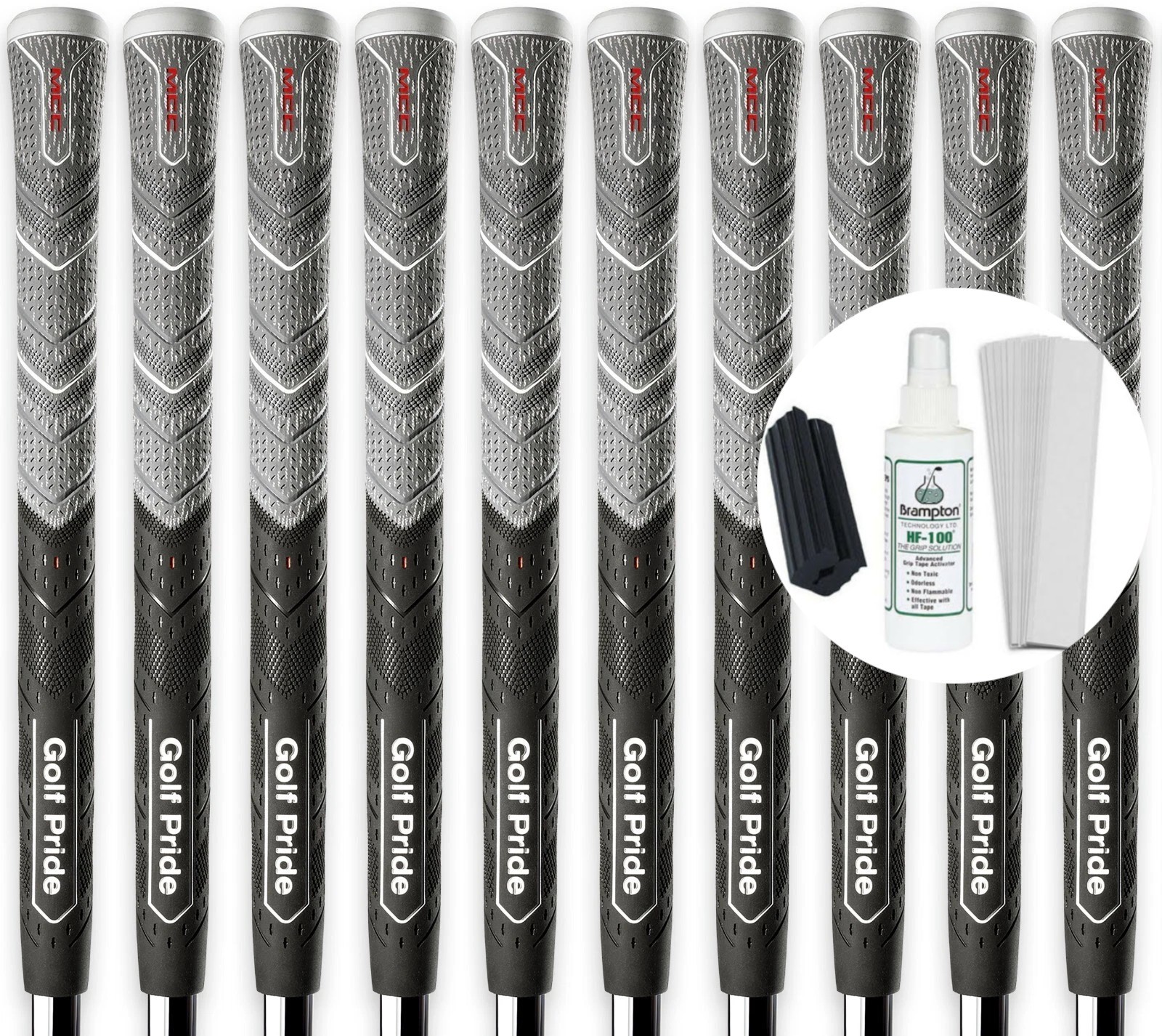 Golf Pride MCC Plus4 Align Max Standard Grip - Set of 10 with Grip Kit Included
