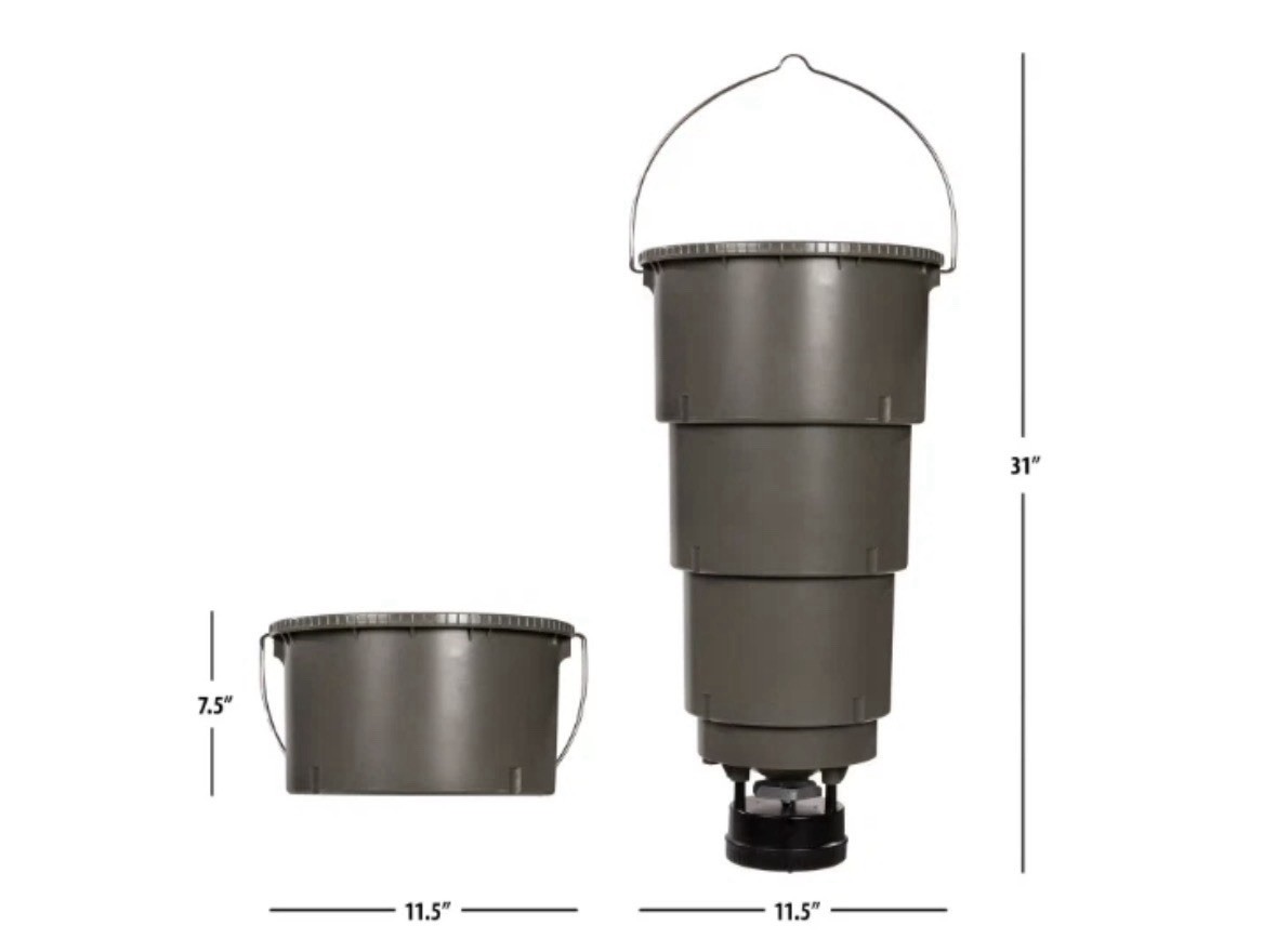 Moultrie 30lb All-in-One Hanging Feeder - 4 Feed Times - Bluetooth Programming