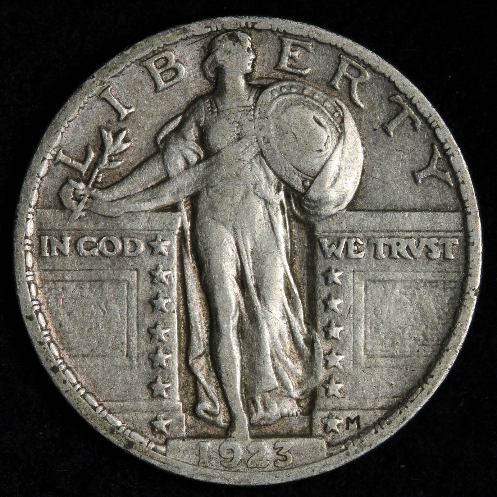 1923 Standing Liberty Silver Quarter XF E344 GYQER
