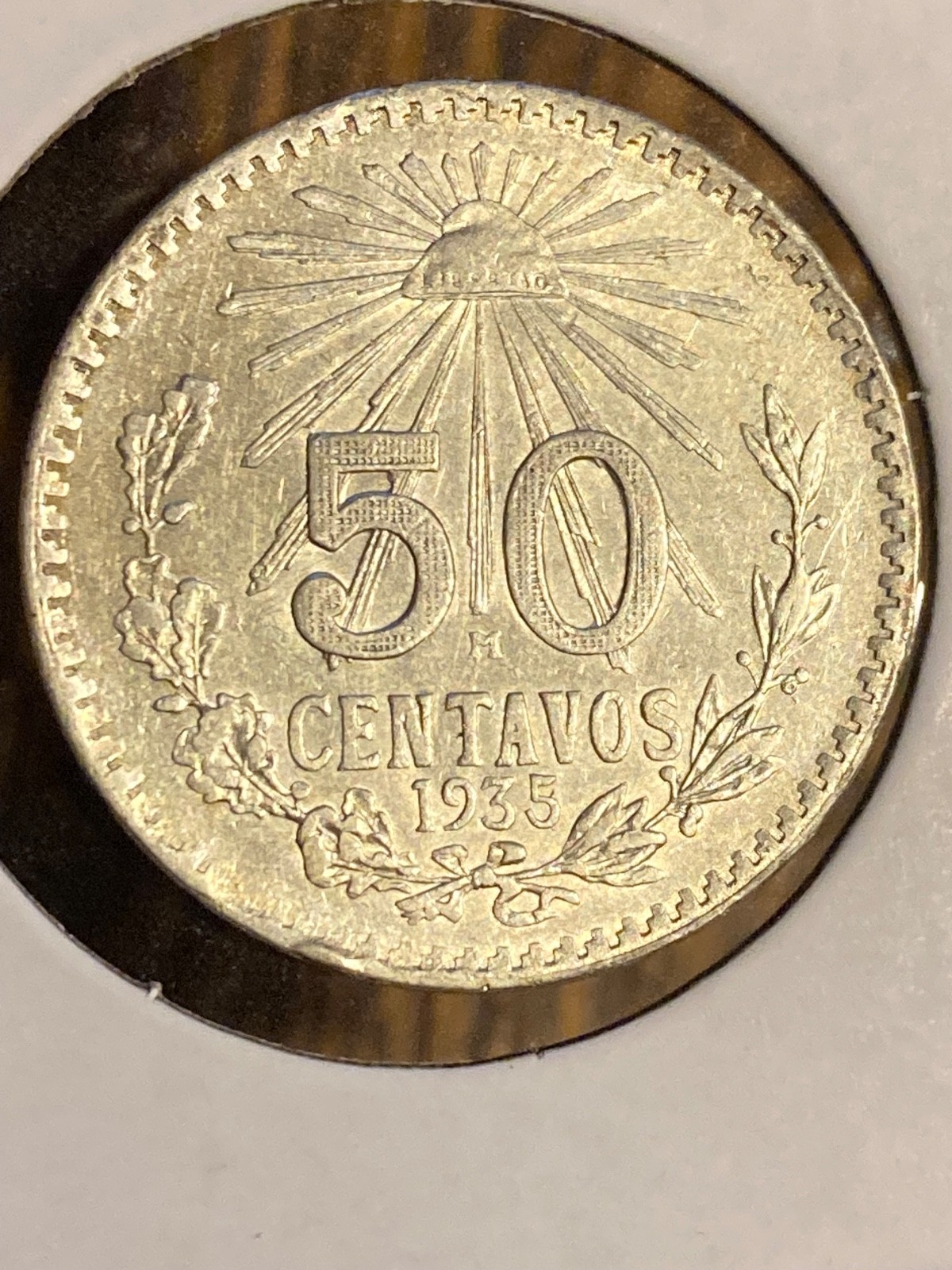 1935 Mexico 50 Centavos Silver Foreign Coin