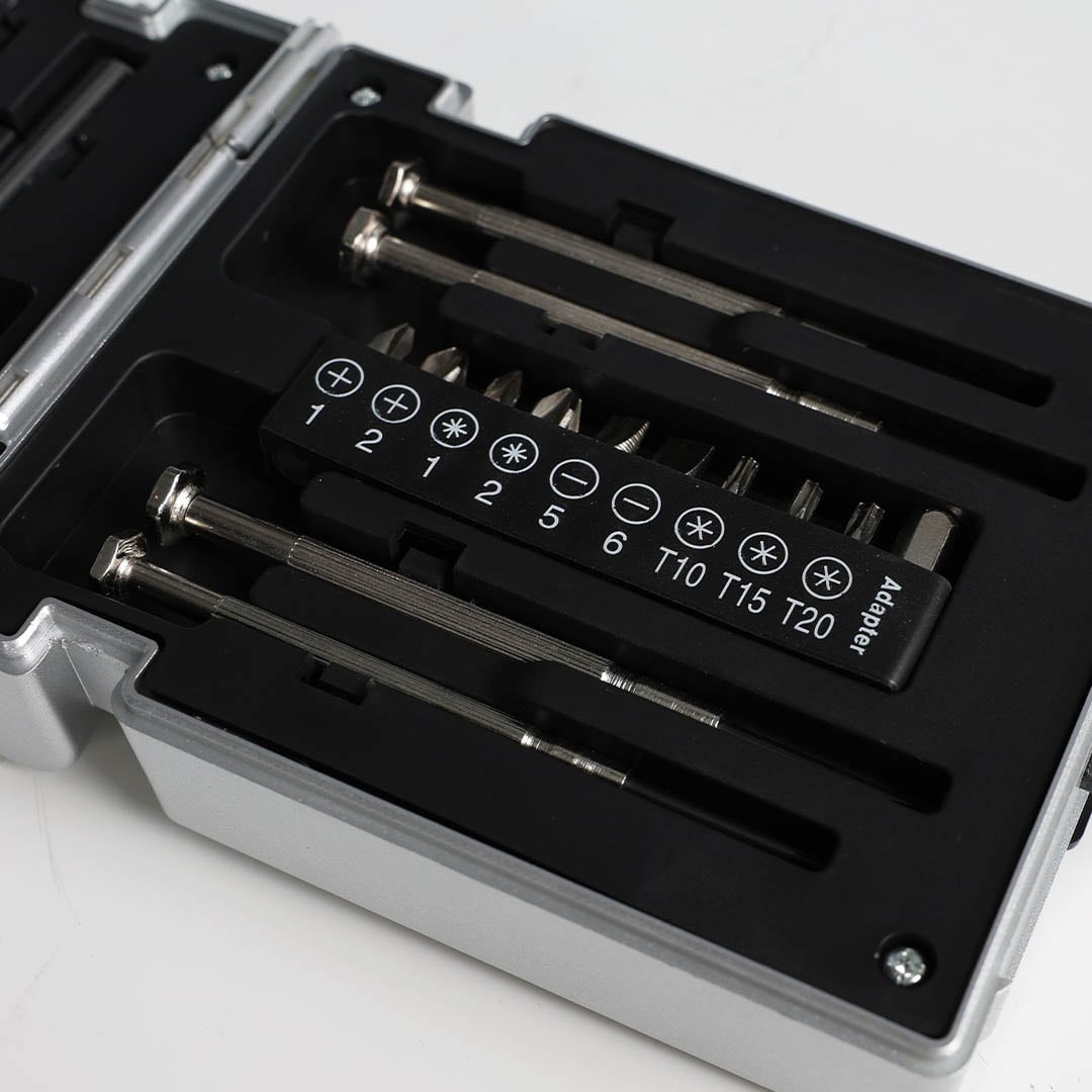 DULTON Tool Kit Robot Silver Mini DIY Tool Set Screwdriver LED Light Japan