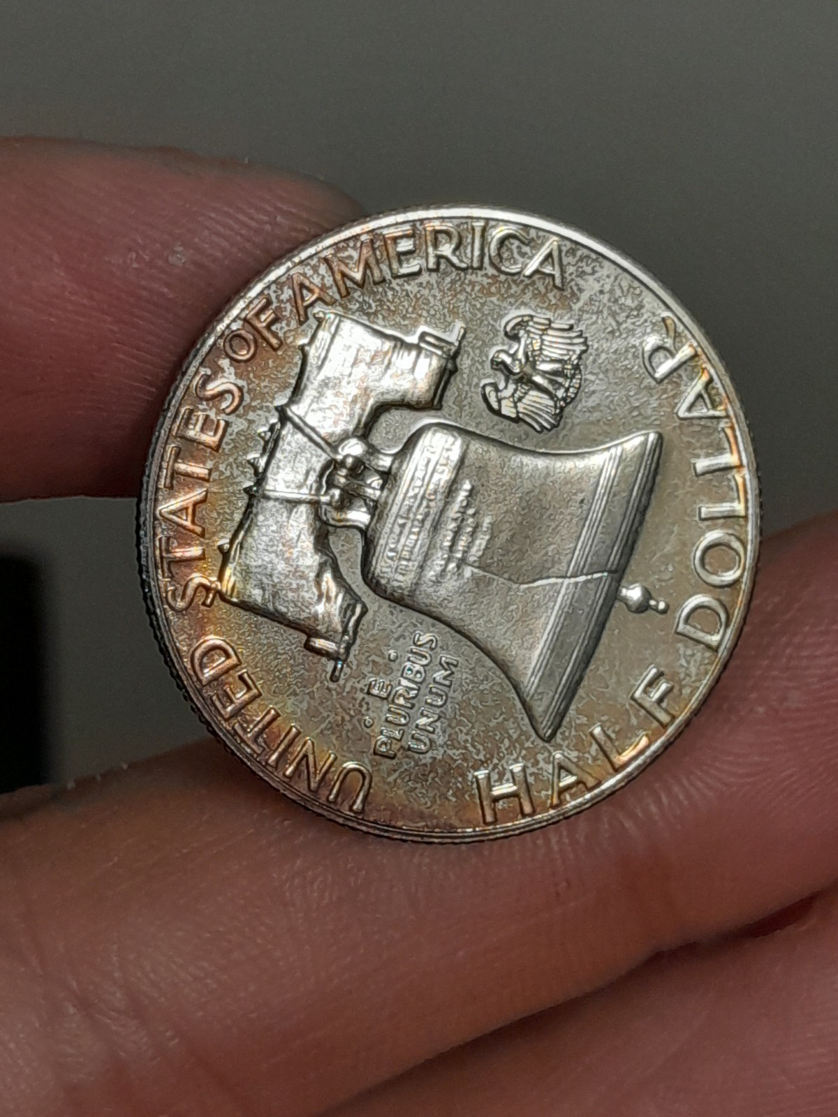 1960 Proof Franklin Half Dollar Toned