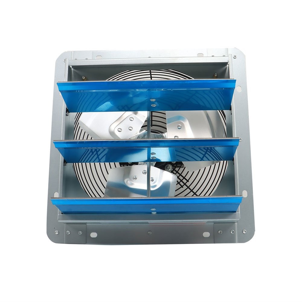 12" Exhaust Fan Ventilation Extractor Wall-Mounted Square Blower W/Controlle