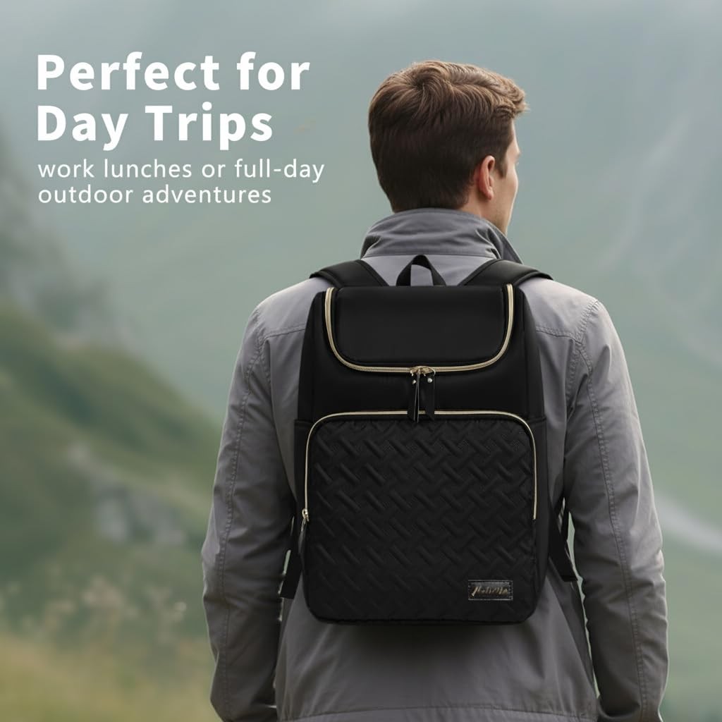 Cooler Backpack Insulated Leak Proof 33 Cans, Waterproof Hiking Backpack Cool...