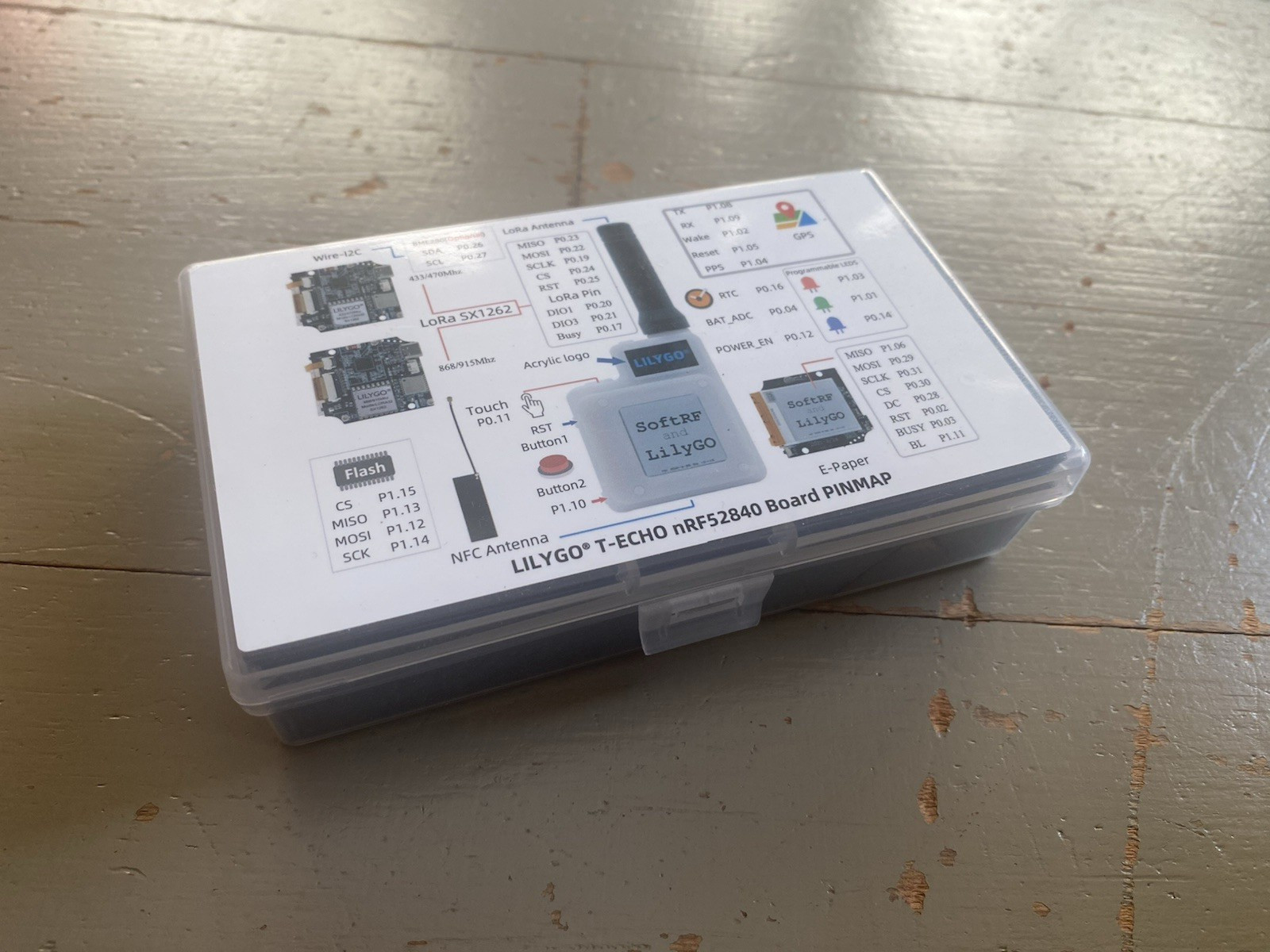 LILYGO T-Echo nRF52840 SX1262 LoRa 915MHz GPS BME280 Meshtastic - TAN
