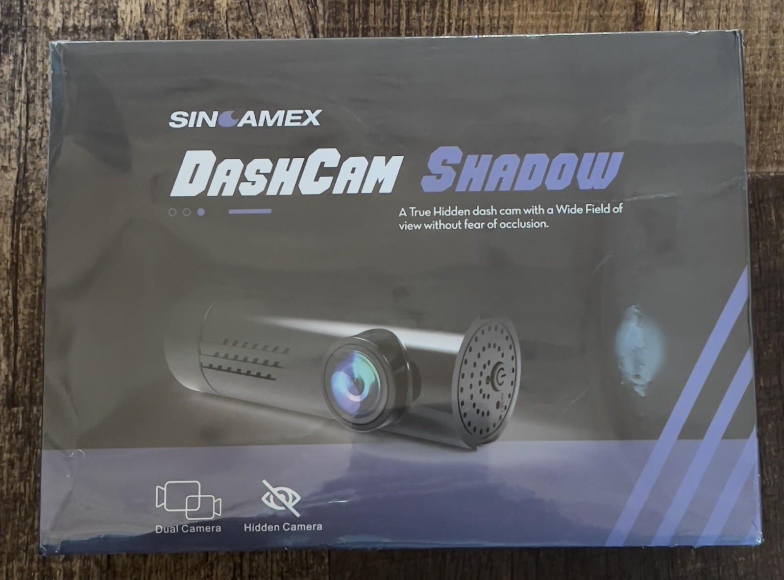 Sincamex DashCam Shadow 2k 2560 1440 6x Zoom 24 hr Parking Monitor Camera