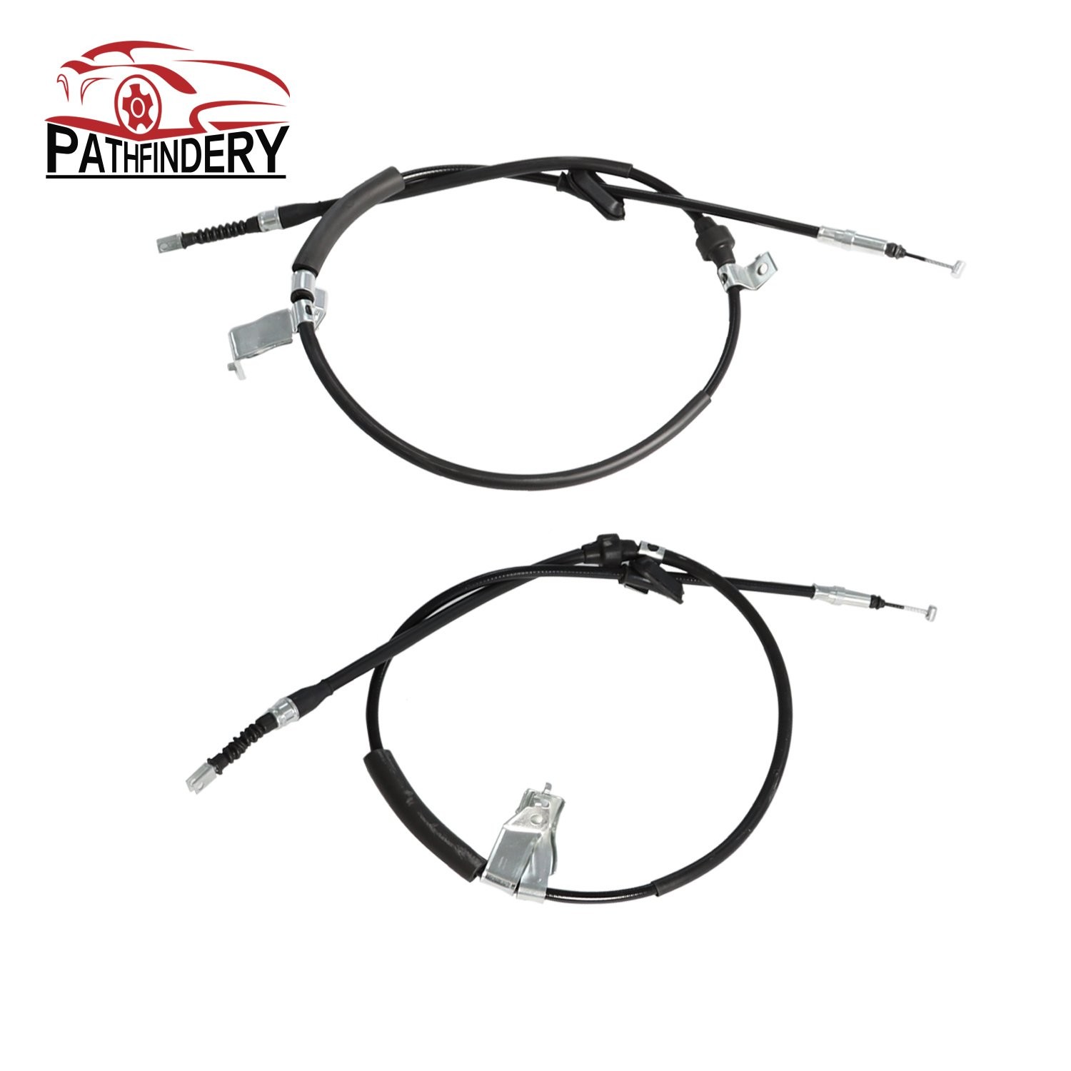 2x Rear Parking Brake Cable For Acura Integra 1994-1998 Honda Civic 1992-2000