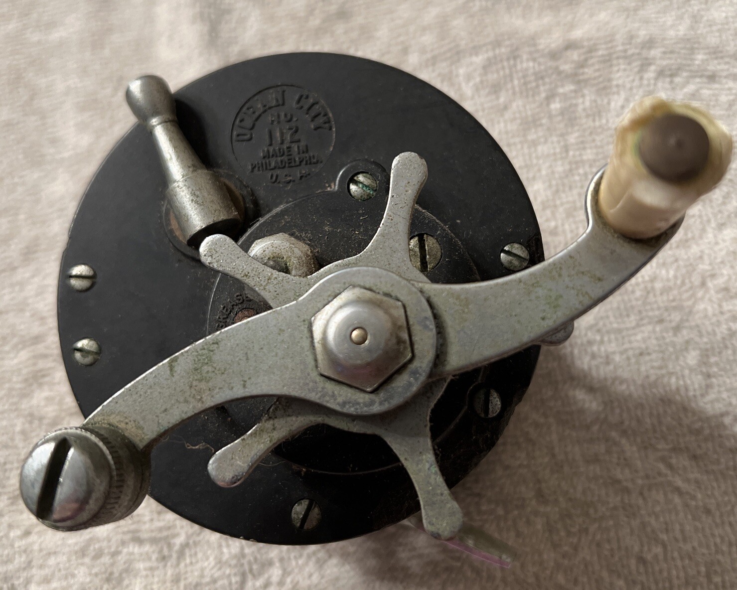 Vintage Ocean City No. 112 Conventional Saltwater Fishing Reel - Made in USA