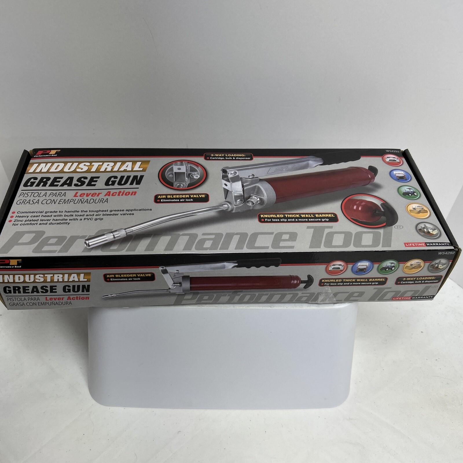 🔥Performance Tool W54292 Lever Action Industrial/Commercial Grease Gun