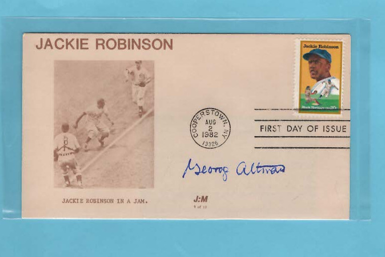 George Altman Major League Baseball Cubs SIGNED Robinson First Day Cover 1982