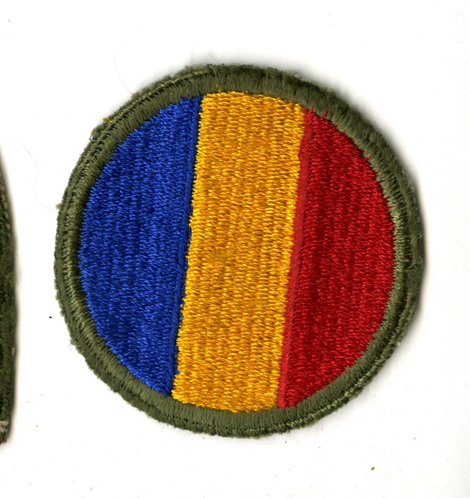 Replacement and Schools Command White Back Patch WWII Original
