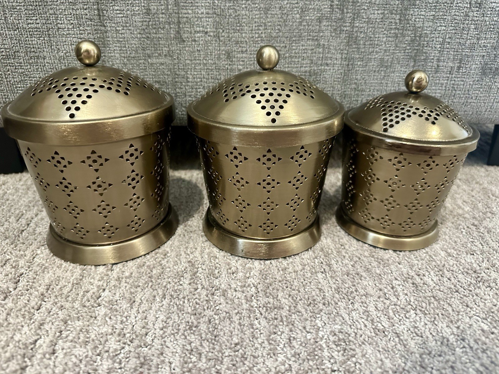 Opalhouse Metal Brass Finish Bath Room Canisters "MULTI USE ITEM "
