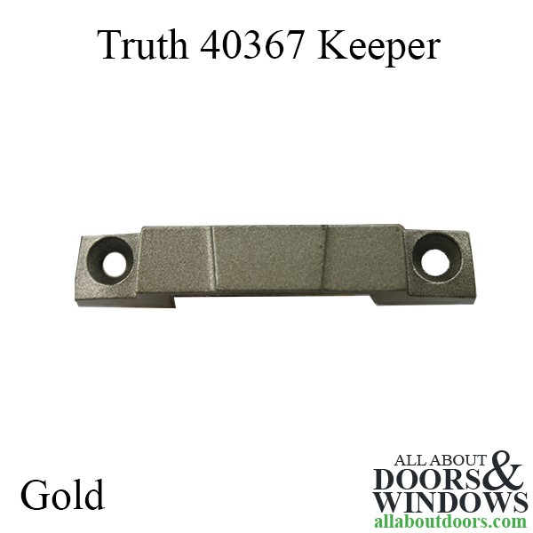 Blemished Truth Keeper 2-1/16" Screws Center to Center, 7/16" Width - Gold