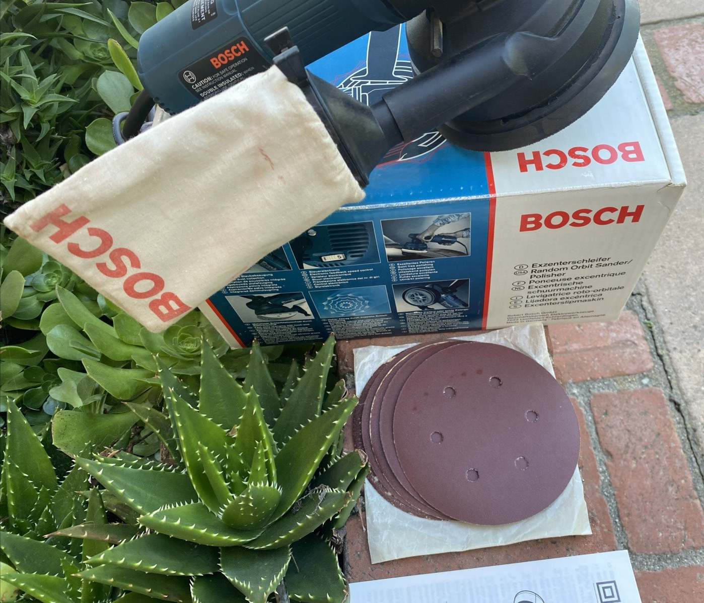 Bosch 1370DEVS Random Orbit Disc Sander/Polisher Variable Speed Made In Germany