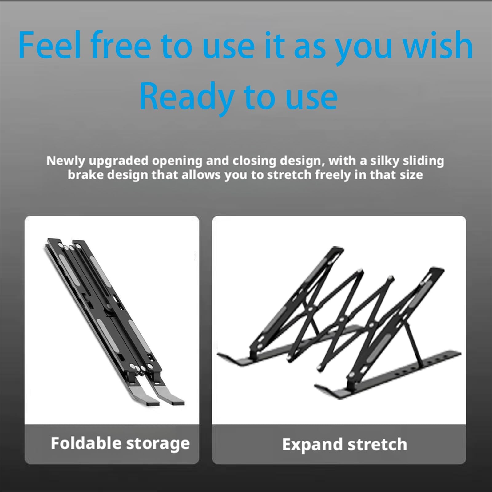Laptop Stand for Desk, Adjustable 7-Level Aluminum Riser, Ergonomic Notebook ...