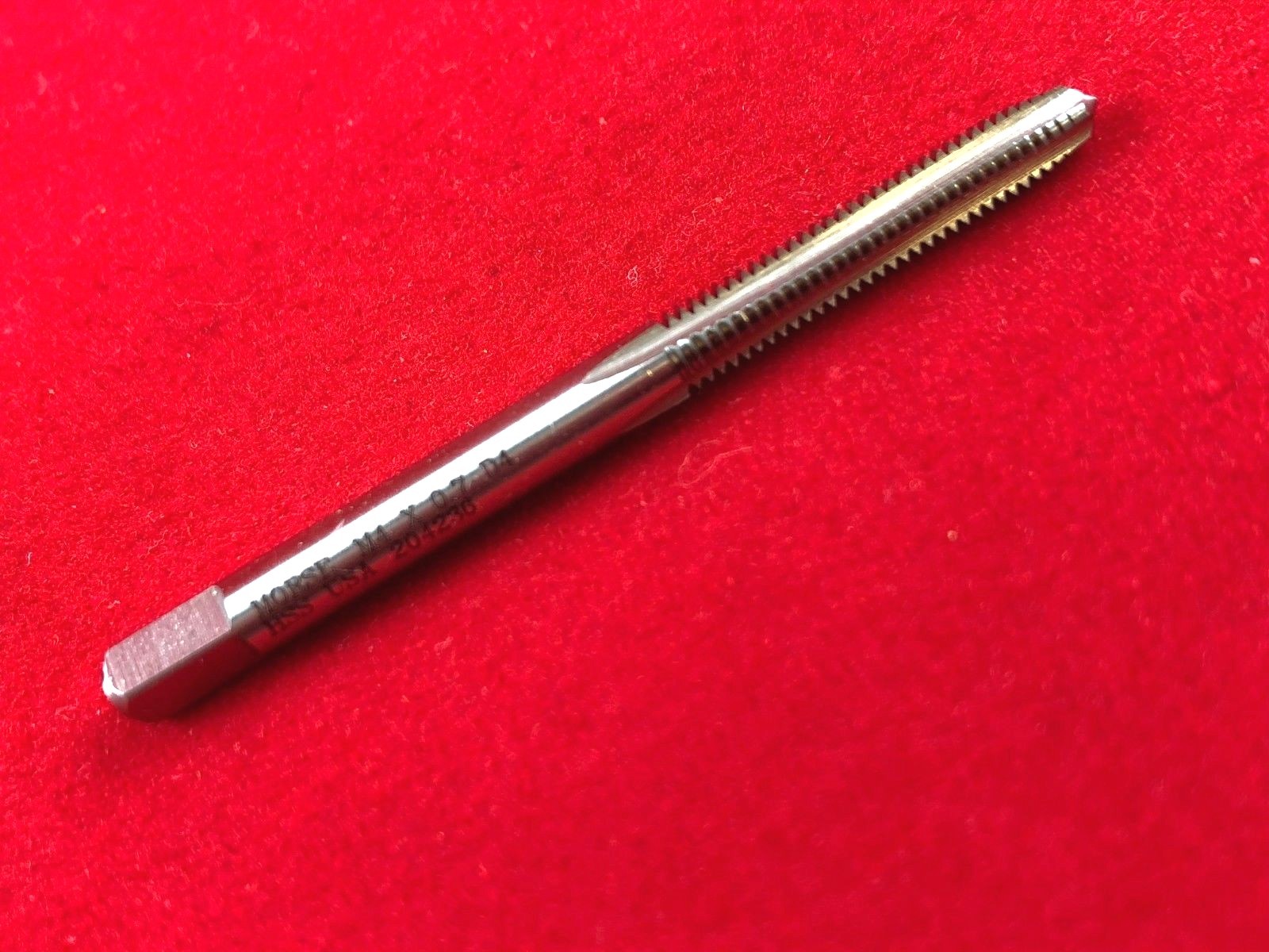 M4 X 0.7 4MM Plug Hand Tap HSS Morse MT3838004 USA RH D4 Metric 4 Flute