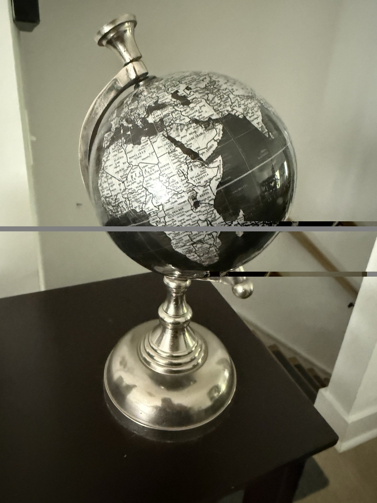 Adventure Awaits Globe, Approx 10” High