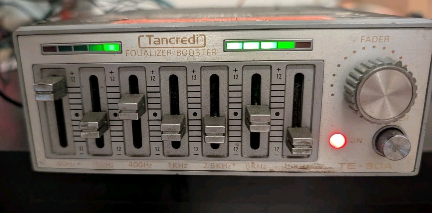 Tancredi Graphic Equalizer Booster EQ 7-Band TE-80A Old School