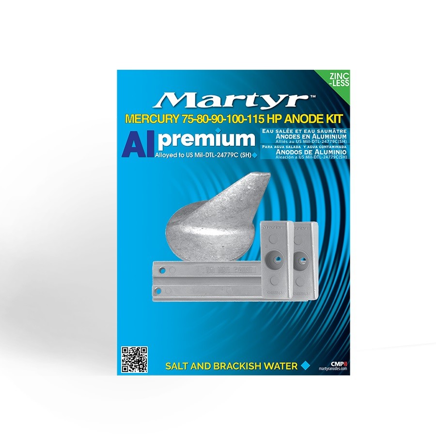 MERCURY 75-80-90-100-115 ANODES KIT CMP GROUP CMM75115KITA  Expedited Shipping